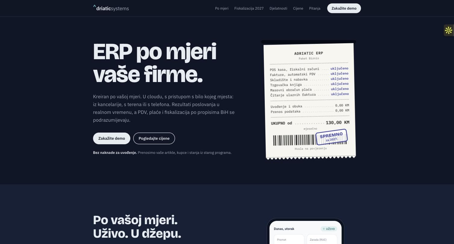 Adriatic ERP — ERP · Integrations