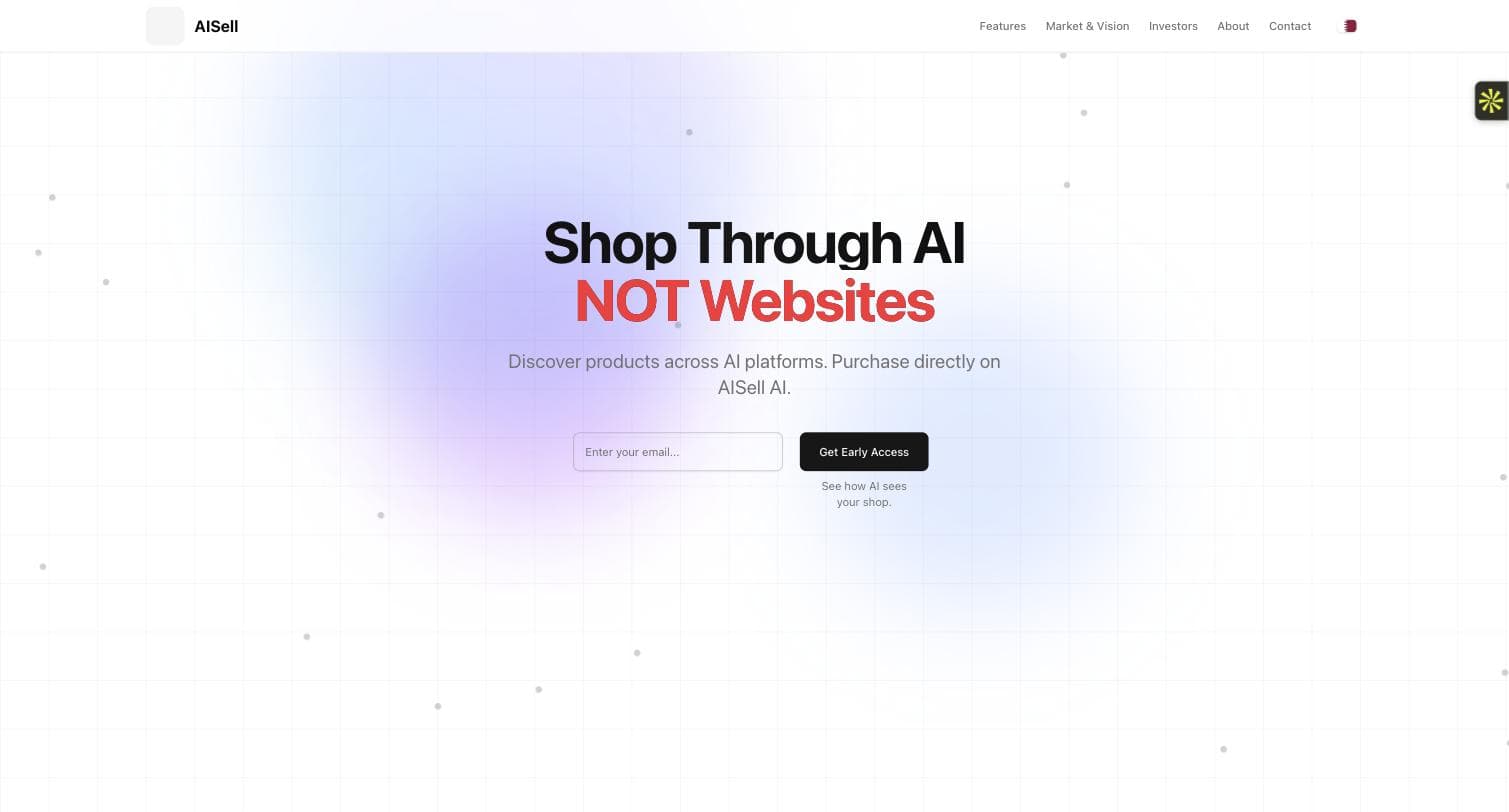 AISell — E-commerce · AI platform