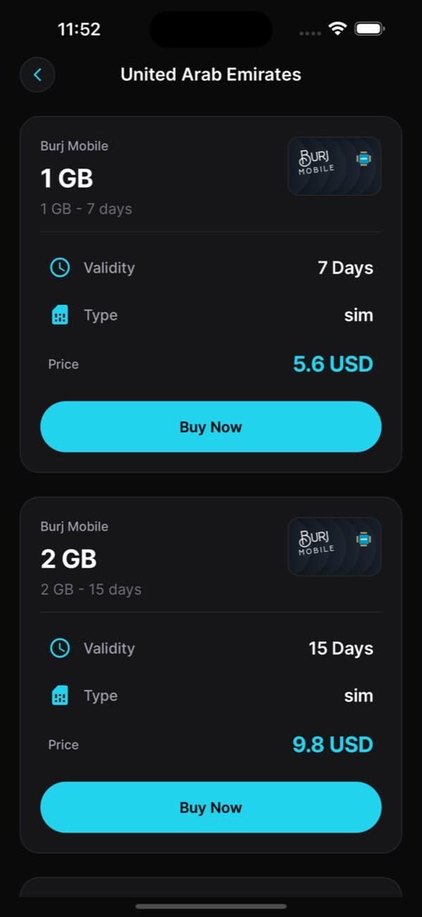 AloAlo eSIM — Travel · Mobile app